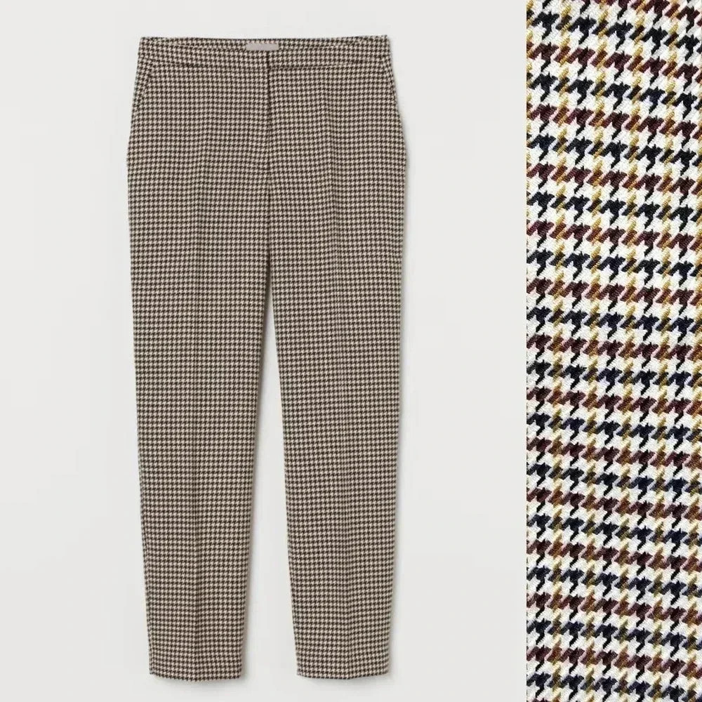 {H&M} Women's Houndstooth Pattern Slacks - Size 4